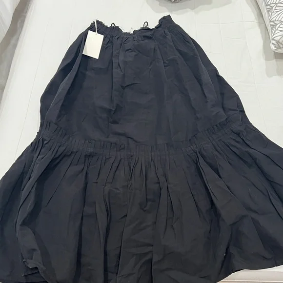 NWT Ulla Johnson Florian Skirt size 8 maxi skirt noir - Picture 5 of 8